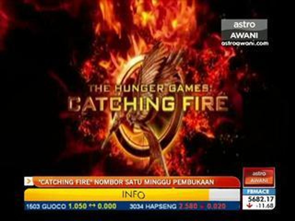 'Catching Fire' nombor satu minggu pembukaan