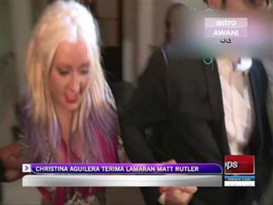 Christina Aguilera, terima lamaran Matt Rutler
