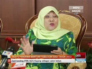 Seramai 56,072 terima bantuan kebajikan tahun 2013