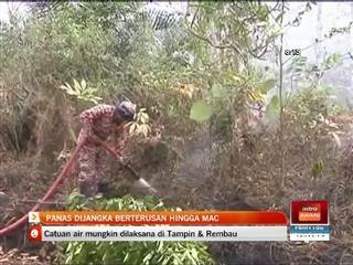 Panas dijangka berterusan sehingga Mac