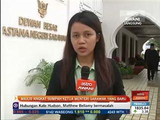 Majlis angkat sumpah Ketua Menteri Sarawak yang baru