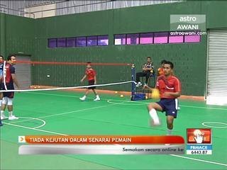 Tiada kejutan dalam senarai pemain