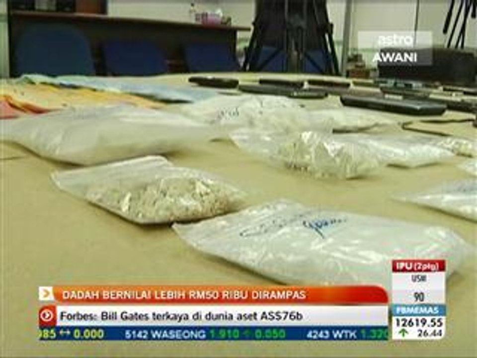 Dadah bernilai lebih RM50 ribu dirampas