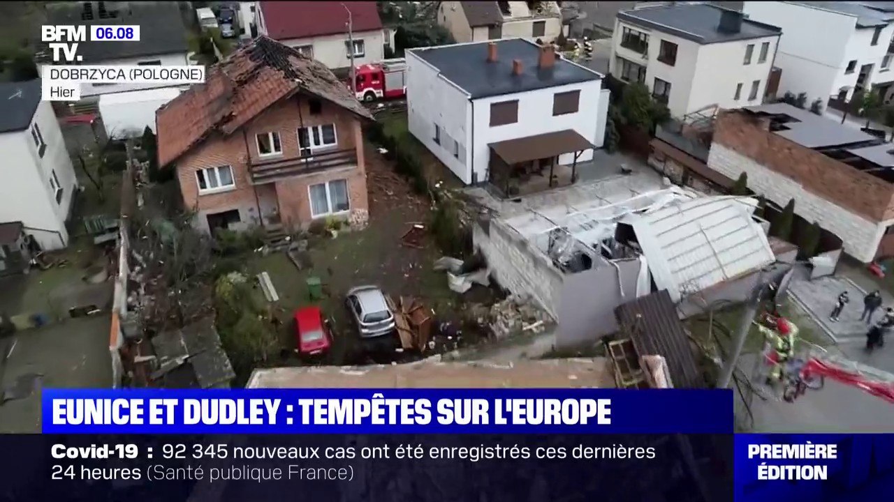 La tempête Dudley fait de nombreux dégâts en Allemagne, en Pologne, aux Pays-Bas et au Royaume-Uni