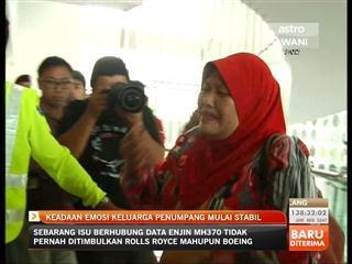 Keadaan emosi keluarga penumpang mulai stabil