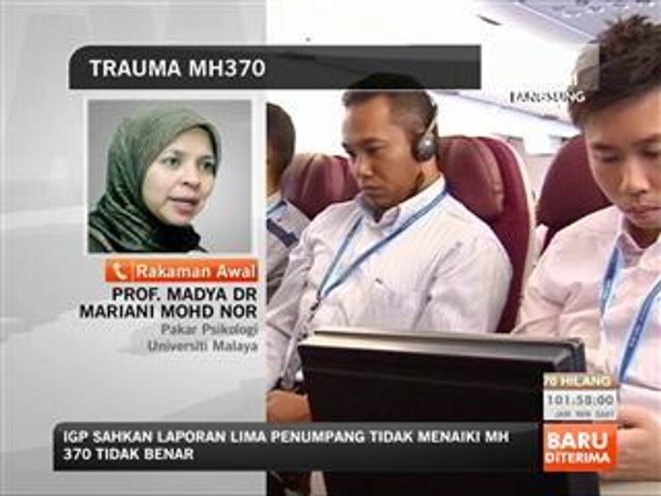 Kehilangan MH370 cetus trauma pada kanak-kanak