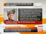 Yang di-Pertuan Agong zahir rasa simpati