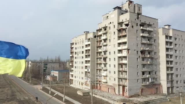 Son dakika: Donbas'ta on üç bin kişinin öldüğü çatışmaların izleri hala duruyor