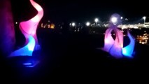 Illuminate Festival begins at the City Walls in Derry, Ireland