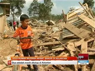 2010 rumah musnah akibat banjir di Kelantan