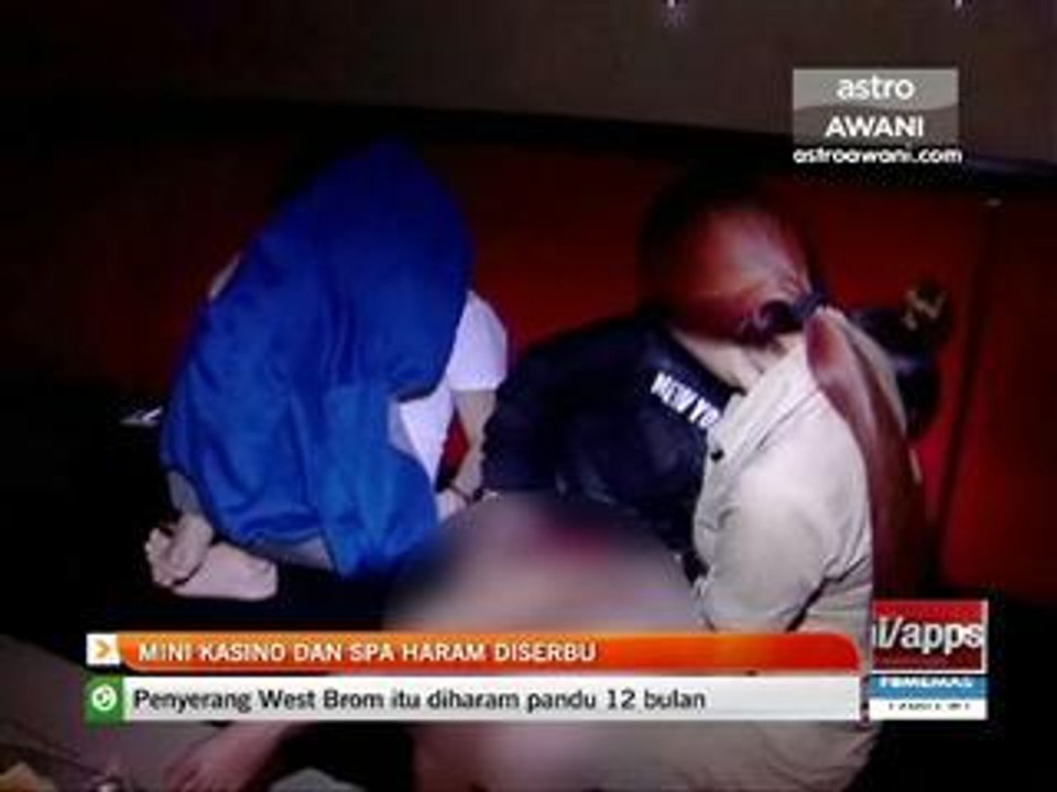 Mini kasino dan spa haram diserbu