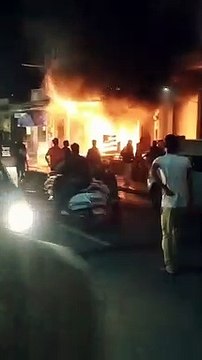 Live video: fire in shop at udaipur