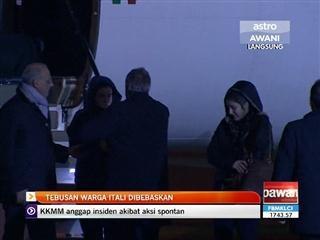 Tebusan warga Itali dibebaskan