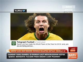David Luiz jadi bahan jenaka selepas dipilih 'World XI'