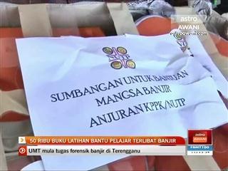 50 ribu buku latihan bantuan pelajar terlibat banjir