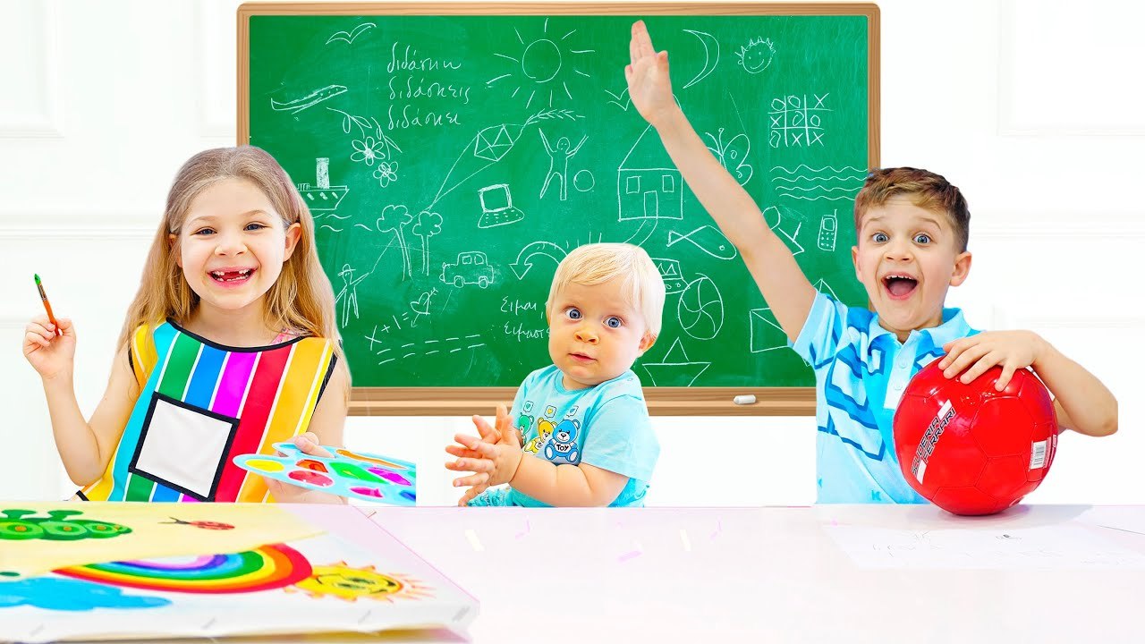 Roma and Diana - New school stories for kids