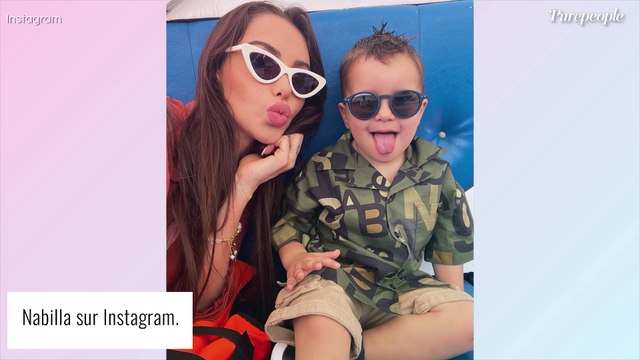 Je ne l'empêcherai jamais d'être qui il est : Nabilla critiquée, son fils Milann (2 ans) se met du gloss