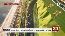 Se reinician trabajos en la Costa Verde del Callao