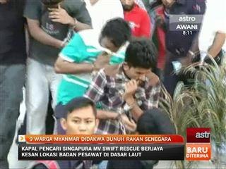 9 warga Mayanmar didakwa bunuh rakan senegara