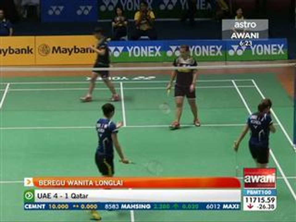 Badminton Malaysia Masters: Beregu wanita longlai
