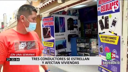 La Molina: Vehículo choca y se empotra contra vivienda