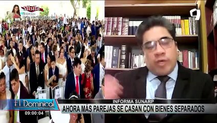 Sunarp: crece preferencia de peruanos por casarse bajo el régimen de separación de patrimonios