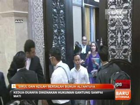 Sirul dan Azilah bersalah membunuh Altantuya