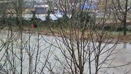River Calder in Padiham town centre