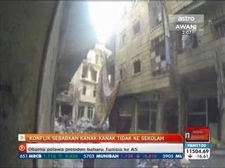 Konflik sebabkan kanak-kanak tidak ke sekolah
