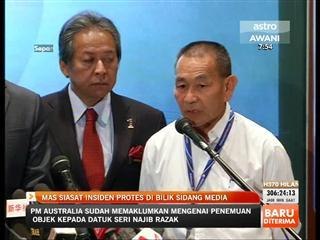 MAS siasat insiden protes di bilik sidang media