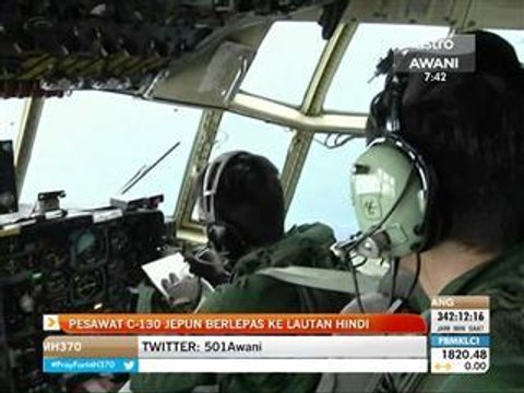 Pesawat C-130 Jepun berlepas ke Lautan Hindi
