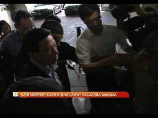 Naib Menteri Luar China lawat keluarga mangsa