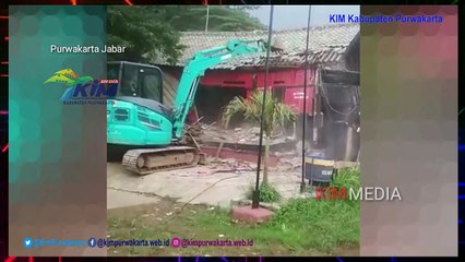 Hari Ke-2, Bangunan Liar Berlanjut Ditertibkan Satpol PP Purwakarta, Dedi Mulyadi Ikut Terjun