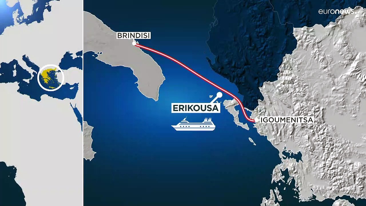 Feuer auf Autofähre nahe Korfu - Passagiere evakuiert