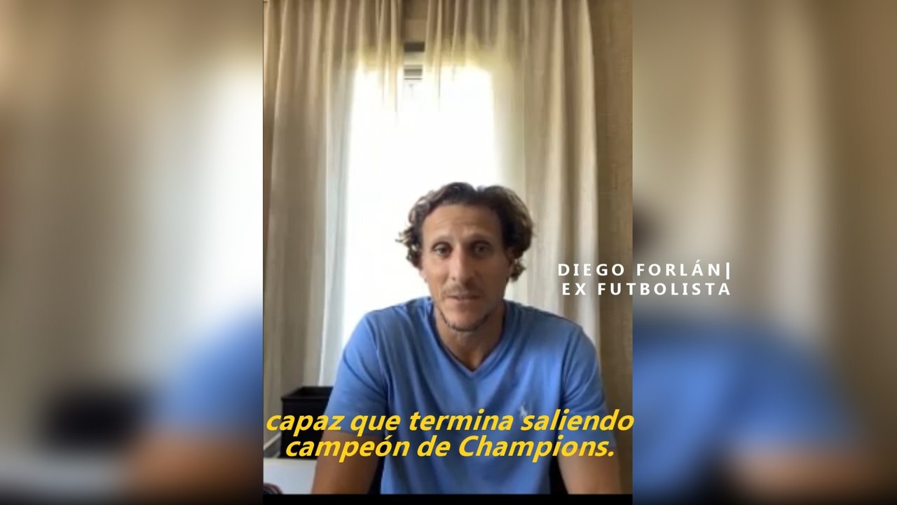 Diego Forlán afirma que el Atlético de Madrid "tiene equipo" para ganar la Champions