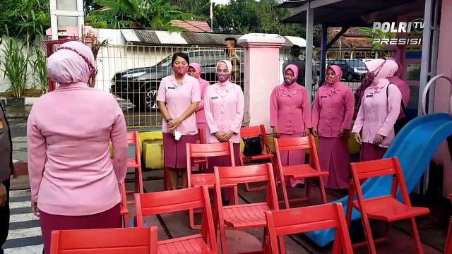 Kapolres Lebak Tinjau Vaksinasi Anak di TK Kumala Bhayangkari Lebak