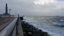 Waves at the seafront in Southsea