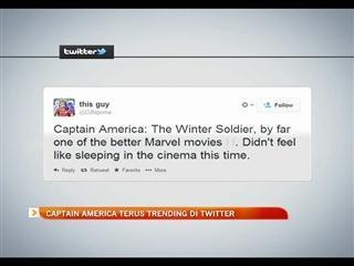 Captain America terus trending di twitter