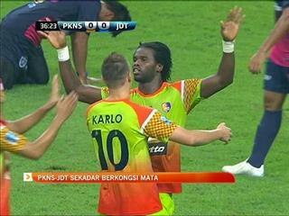 PKNS-JDT sekadar berkongsi mata