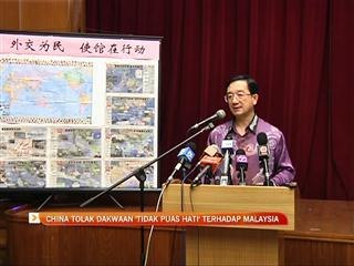 China tolak dakwaan 'tidak puas hati' terhadap Malaysia