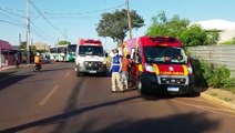 Ciclista fica em estado grave ao se envolver em acidente com ônibus do transporte coletivo no Brasmadeira