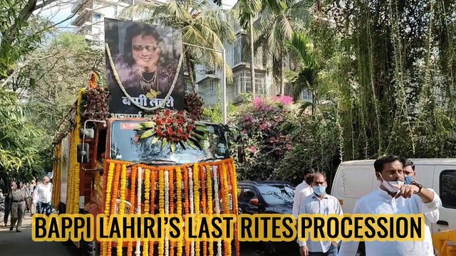 Bappi Lahiri’s Last Rites Procession
