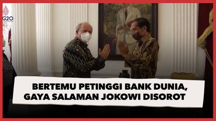 Bertemu Petinggi Bank Dunia, Gaya Salaman Jokowi Bikin Warganet Ngakak: Salting