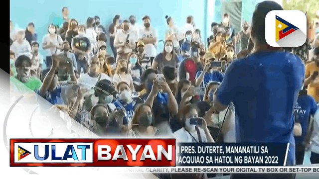 Ilang miyembro ng gabinete ni Pres. Duterte, mananatili sa pwesto sakaling manalo si Sen. Pacquiao sa Hatol ng Bayan 2022