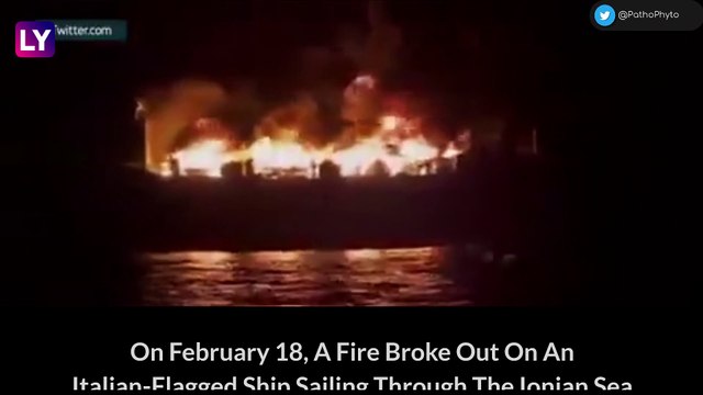 Greece: Euroferry Olympia Cruise Ship Carrying 237 Passengers Catches Fire In Ionian Sea, Near Corfu