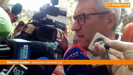 Landini: “La visita di Draghi alla Cgil un segnale importante”