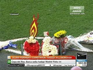 30,000 peringati ulangtahun tragedi Hillsborough