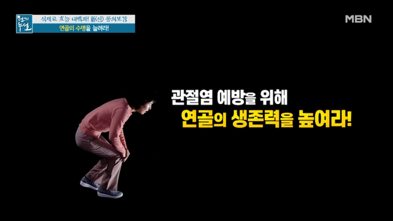 감기보다 관절염 환자수가 더 많다? 연골의 수명을 늘려라
