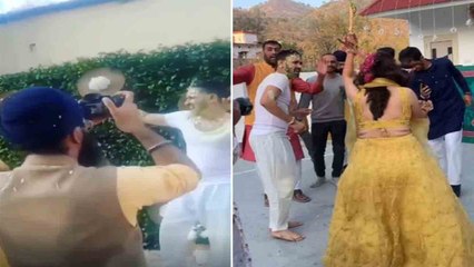 Vikrant Messey haldi में  Sheetal Thakur संग बनियान पहनकर जमकर नाचे ; Watch video | FilmiBeat