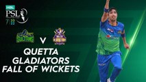 Quetta Gladiators Fall Of Wickets | Multan vs Quetta | Match 25 | HBL PSL 7 | ML2G